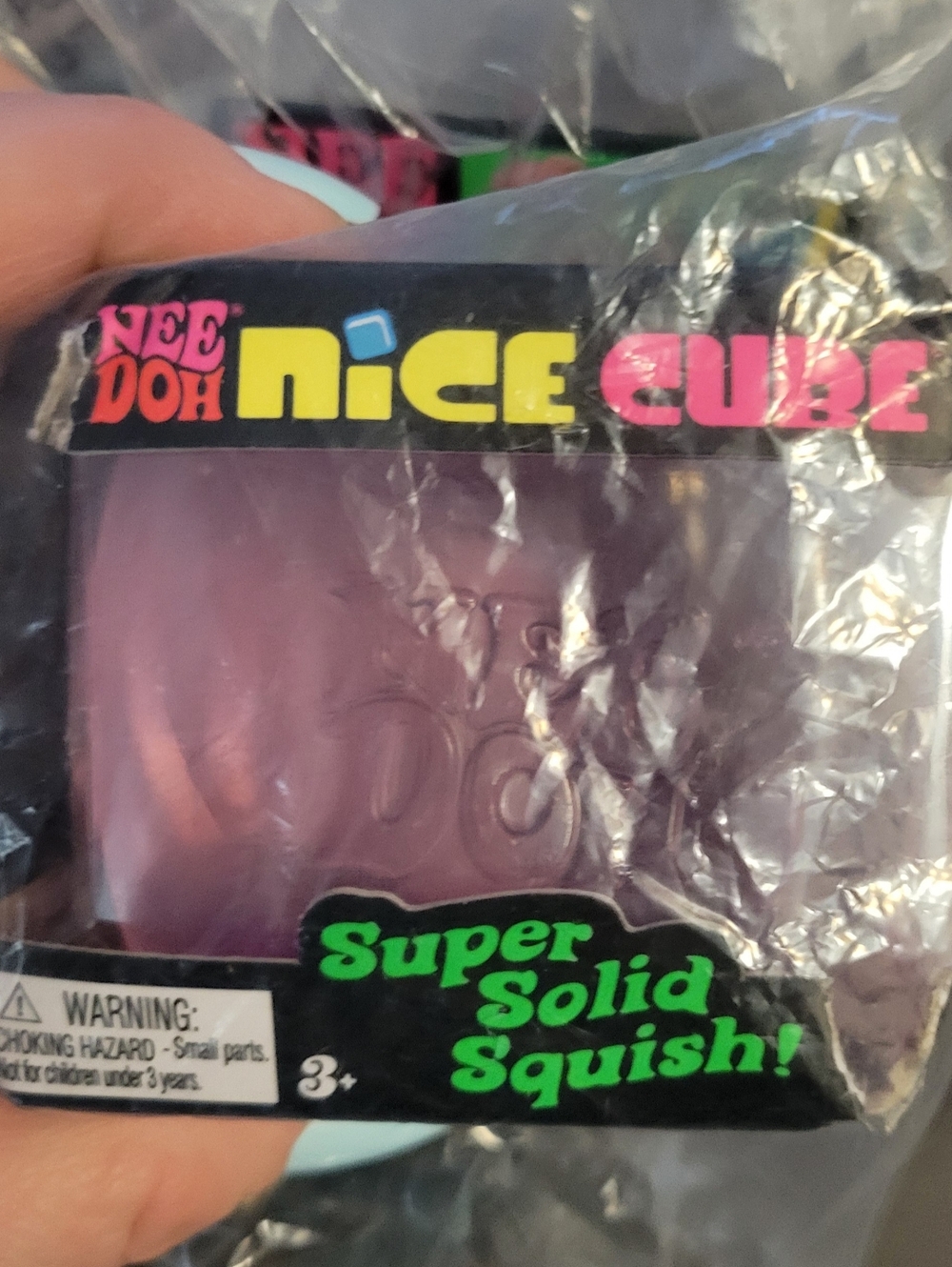 NeeDoh Nice Cube Super Solid Squish - Pink
